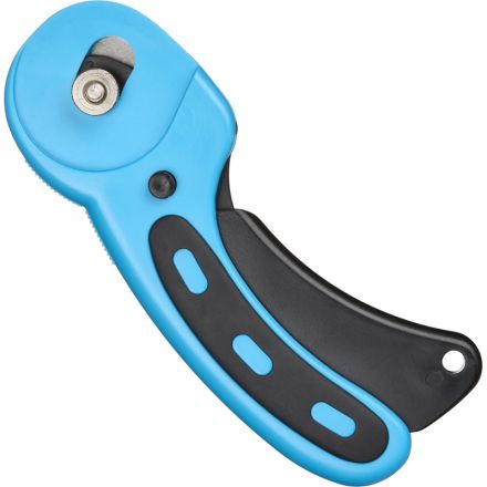 Нож раскройный TOPFORT роликовый, 45мм лезвие,ABS+TPR,мех.ручка Нож раскройный TOPFORT роликовый, 45мм лезвие,ABS+TPR,мех.ручка