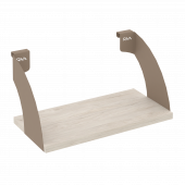 Навесные полки. Кронштейны+ЛДСП полка 400мм MAN-41-4 Денвер светлый/Мокко металл 400*220*200 Навесные полки. Кронштейны+ЛДСП полка 400мм MAN-41-4 Денвер светлый/Мокко металл 400*220*200