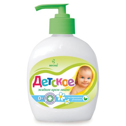 Мыло-крем жидкое 280 мл, ДЕТСКОЕ, "Ромашка", дозатор, 5005 Мыло-крем жидкое 280 мл, ДЕТСКОЕ, "Ромашка", дозатор, 5005