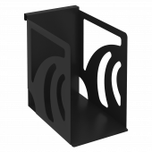 Навесной лоток для папок широкий MAN-12 Чёрный металл 160*263*250