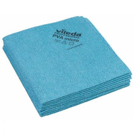 Салфетки хозяйственные Vileda Professional ПВАмикро микроволокно/ПВА покрытие 38x35 см синие 5 штук в упаковке (арт. производителя 143590) Салфетки хозяйственные Vileda Professional ПВАмикро микроволокно/ПВА покрытие 38x35 см синие 5 штук в упаковке (арт. производителя 143590)