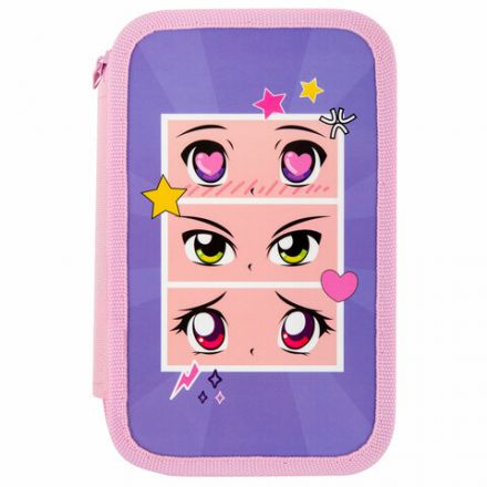 Пенал ПИФАГОР, 3 отделения, ламинированный картон, 19х11 см, "Anime eyes", 272251 Пенал ПИФАГОР, 3 отделения, ламинированный картон, 19х11 см, "Anime eyes", 272251