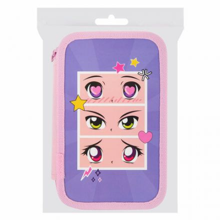 Пенал ПИФАГОР, 3 отделения, ламинированный картон, 19х11 см, "Anime eyes", 272251 Пенал ПИФАГОР, 3 отделения, ламинированный картон, 19х11 см, "Anime eyes", 272251
