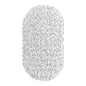 Коврик для ванны противоскользящий 69х39 см, "Капли", овальный, прозрачный, ПВХ, PRIMILA (ПРИМИЛА), 700375