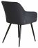 Набор 2 шт Стул обеденный DOBRIN ROBERT, черные матовые ножки, велюр V108-77 Чёрный