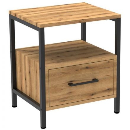 Тумба TI_прикроватная Комус Онега-13 с ящ.универс. 420х350х500, дуб вотан