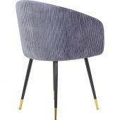 Кресло LO_обеденное DOBRIN MARY LM-7305_B-M_V-1922-19 серый велюр