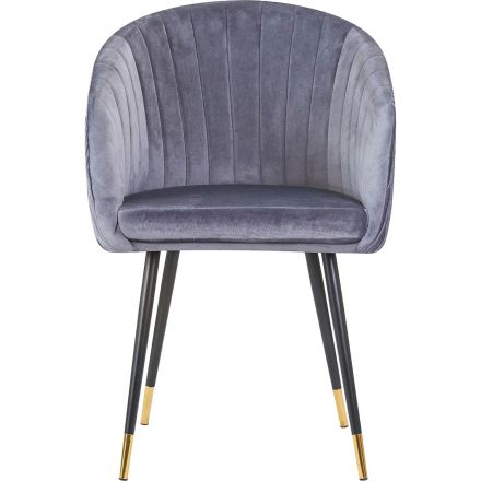 Кресло LO_обеденное DOBRIN MARY LM-7305_B-M_V-1922-19 серый велюр