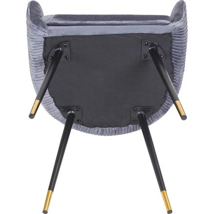 Кресло LO_обеденное DOBRIN MARY LM-7305_B-M_V-1922-19 серый велюр