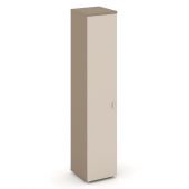 Estetica Шкаф высокий узкий лев. (1 высок. фасад ЛДСП) ES.SU-1.9 (L) Латте/Капучино 400*420*1977