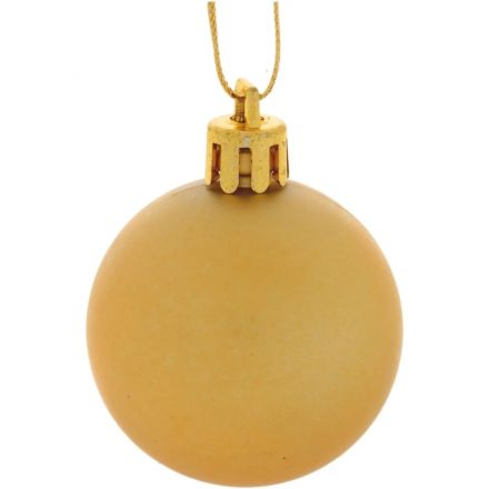 Набор шаров Украшение НГ D 4 см, L9,5 W9,5 H10,5 см 12шт 753585