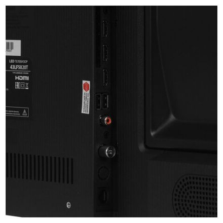 Телевизор ASANO 43LF5020T, 43" (108 см), 1920x1080, FHD, 16:9, Салют ТВ, Wi-Fi, безрамочный, черный