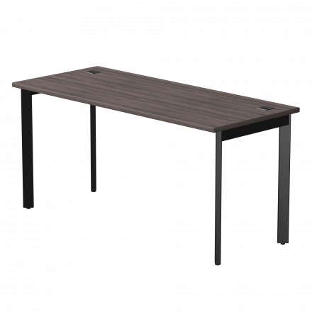 Стол прямой Everprof EVO на металлокаркасе 1580х670х755 мм опоры 45гр Дуб Пасадена/Черный