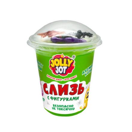 Слайм Слизь с фигурками, насекомые, 200 г, АССОРТИ 3 вида, JOLLY JOT (ДЖОЛЛИ ДЖОТ), 666664