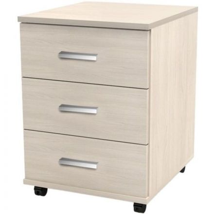 Тумба выкатная Канц ТК30.15 (дуб молочный, 3 ящика, 405x460x560 мм)