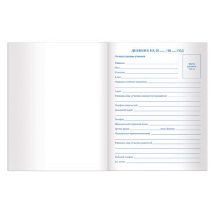 Дневник 1-11 класс 40 л., твердый, BRAUBERG, матовая ламинация, БЕЛЫЙ, 105540
