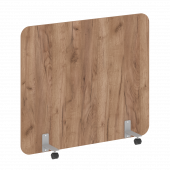 R-line Перегородка на металлических опорах, на роликах DP.R-140-120 Дуб табак/Серый металл 1400*18*1200