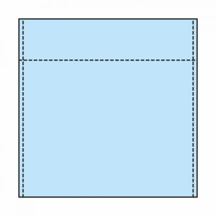 Наволочка н/с 60х60см спанбонд пл.25, голубой, 5шт/упак, 4829/5
