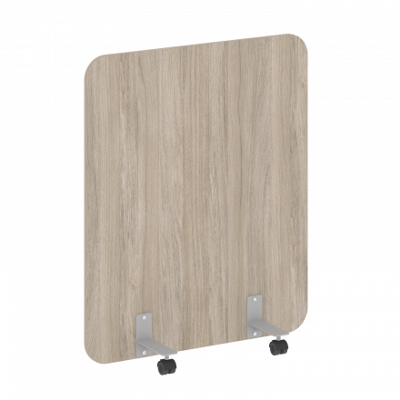 R-line Перегородка на металлических опорах, на роликах DP.R-100-120 Дуб аттик/Серый металл 1000*18*1200