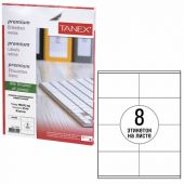 Этикетка самоклеящаяся 105х74,2 мм, 8 этикеток, белая, 70 г/м2, 50 листов, TANEX, сырье Финляндия, 114531, TW-2374 Этикетка самоклеящаяся 105х74,2 мм, 8 этикеток, белая, 70 г/м2, 50 листов, TANEX, сырье Финляндия, 114531, TW-2374