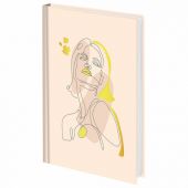 Ежедневник недатированный А5 145х215 мм, ламинированная обложка с фольгой, 160 л., STAFF, "Силуэт", 115565