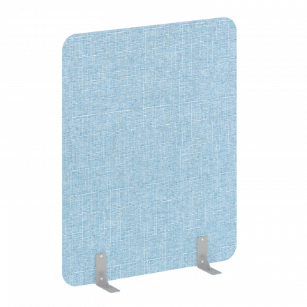 R-line soft Перегородки на металлических опорах на фетровых подпятниках AP.F-120-150 Romeo 09/Серый металл 1200*18*1500