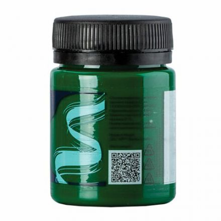 Краска акриловая глянцевая "Декола", банка 50 мл, зеленая средняя, Невская Палитра, 2928722