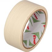 Клейкая лента бумажная (малярная) Комус 38мм х 19м, креппированная