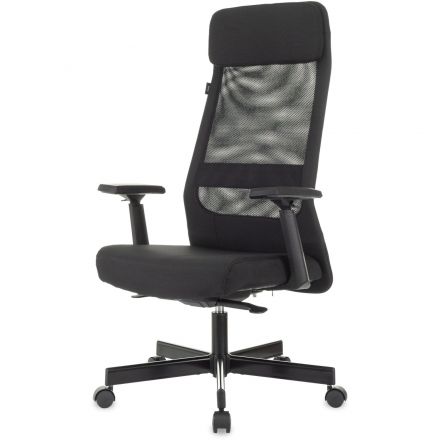 Кресло VB_Бюрократ T-995 черный TW-01 сетка/ткань крестов. металл черный Кресло VB_Бюрократ T-995 черный TW-01 сетка/ткань крестов. металл черный