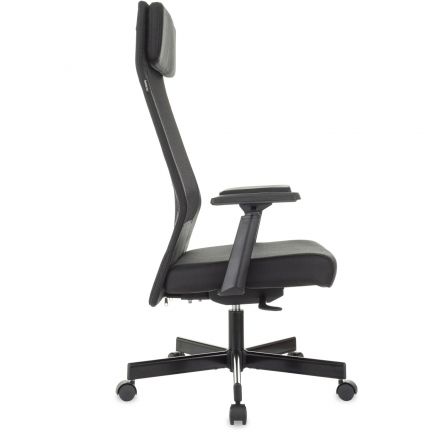 Кресло VB_Бюрократ T-995 черный TW-01 сетка/ткань крестов. металл черный Кресло VB_Бюрократ T-995 черный TW-01 сетка/ткань крестов. металл черный