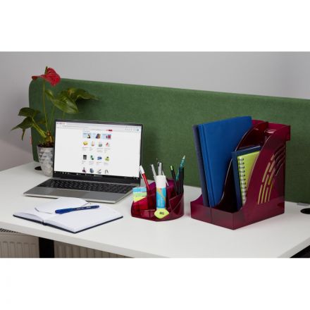 Лоток для бумаг горизонтальный Attache Яркий Офис тонированный розовый Лоток для бумаг горизонтальный Attache Яркий Офис тонированный розовый