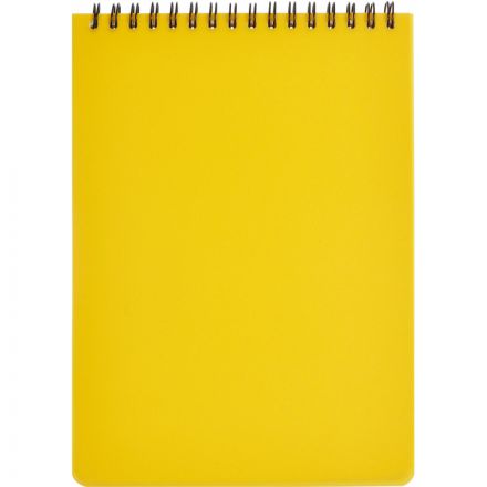 Блокнот А5,60л,кл,спир,пласт.обл,тонир.бл. Attache Bright colours Желтый Блокнот А5,60л,кл,спир,пласт.обл,тонир.бл. Attache Bright colours Желтый