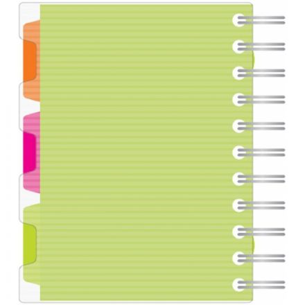 Бизнес-тетрадь Attache Selection Spiral Book A6 140 листов салатовая в клетку на спирали (125x146 мм)