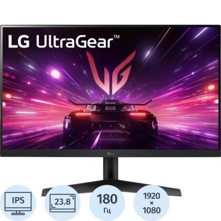 Монитор LG 23.8 24GS60F-B IPS FHD HDMI DP 180Hz 300cd Ex