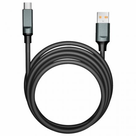 Кабель BOLD USB – Type-C 1 м, 3 А, SMARTBUY, для быстрой зарядки и передачи данных, толстый, черный, 18102, 3112BOLD-BLACK