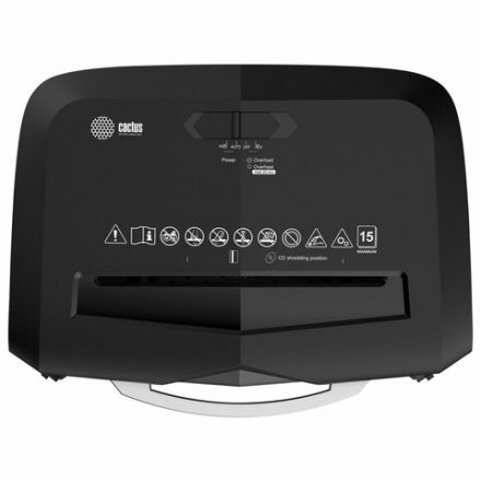 Уничтожитель (шредер) CACTUS CS-SH-15-20-4X35, 4 уровень секретности, фрагменты 4х35 мм, 15 листов, 20 л, CS-SH-15-204X35