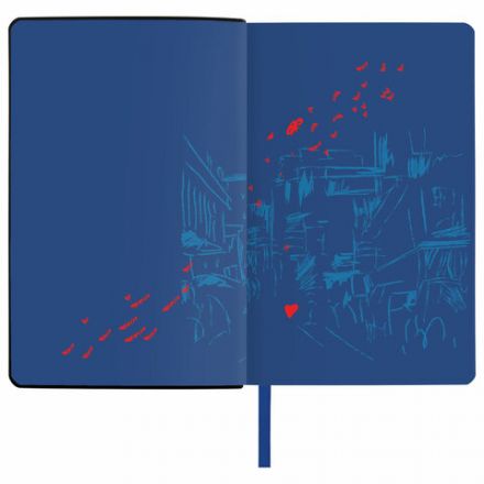 Ежедневник недатированный А5 (138х213 мм), BRAUBERG VISTA, под кожу, гибкий, 136 л., "Romantic", 112043