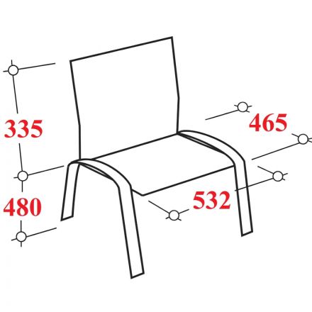 Стул UA _ISIT  черный каркас / ткань черная С-11
