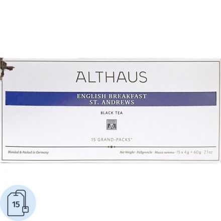 Чай Althaus Grand Pack English Breakfast St. Andrews для чайника, 15пак