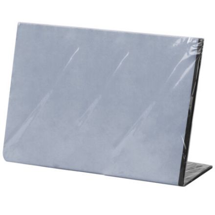 Табличка меловая настольная А4 (21x29,7 см), L-образная, горизонтальная, ПВХ, ЧЕРНАЯ, BRAUBERG, 291291