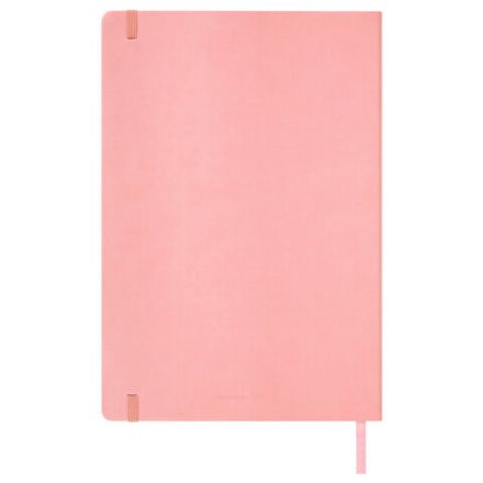 Скетчбук, слоновая кость 140 г/м2 210х297 мм, 80 л., КОЖЗАМ, резинка, BRAUBERG ART CLASSIC, пастель розовый, 116882