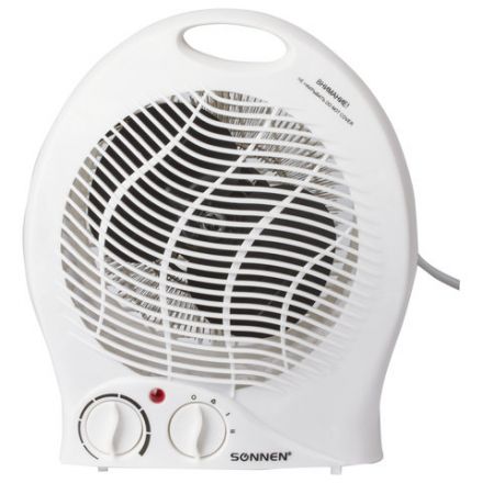 Тепловентилятор SONNEN F-200, 1000/2000 Вт, 2 режима работы, белый, 453493 Тепловентилятор SONNEN F-200, 1000/2000 Вт, 2 режима работы, белый, 453493