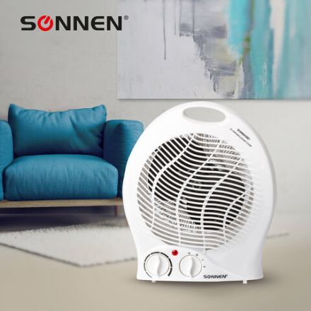 Тепловентилятор SONNEN F-200, 1000/2000 Вт, 2 режима работы, белый, 453493 Тепловентилятор SONNEN F-200, 1000/2000 Вт, 2 режима работы, белый, 453493