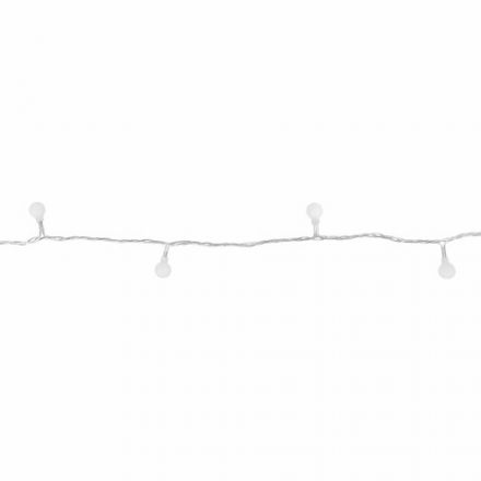 Электрогирлянда-нить комнатная "Шарики" 5 м, 40 LED, теплый белый свет, 220 V, контроллер, ЗОЛОТАЯ СКАЗКА, 591348