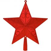 Верхушка на елку Праздничная звезда,красная, 23 см НУ-4400