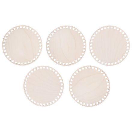 Донышки деревянные для вязания круглые, 5 шт., диаметр 15 см, BRAUBERG HOBBY, 665315