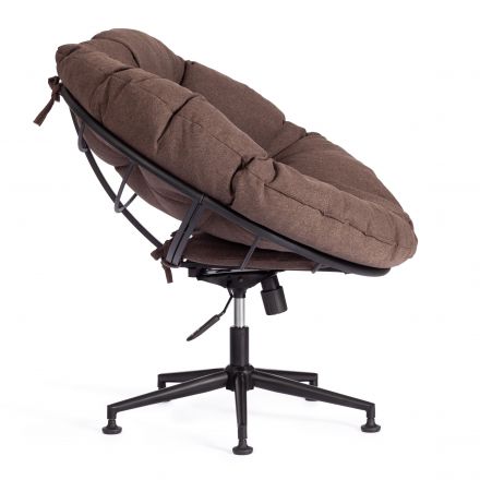 Кресло CLOUDE рогожка/металл, 97х98х90-96см, коричневый, 3М7-147