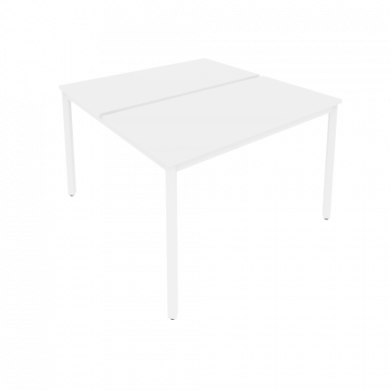 Slim Рабочая станция на металлокаркасе С.СП-4.2 Белый/Белый металл 1180*1235*750