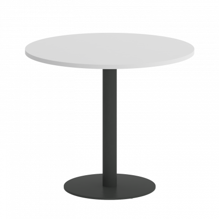Home Office Стол круглый VR.SP-5-90.1 Белый/Антрацит металл 900*900*750 Home Office Стол круглый VR.SP-5-90.1 Белый/Антрацит металл 900*900*750