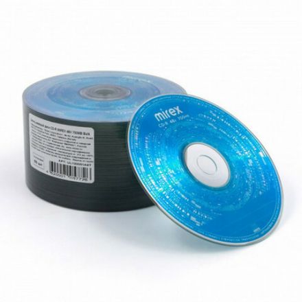 Диск CD-R MIREX, 700 Мб, 48x, Bulk (термоусадка без шпиля), КОМПЛЕКТ 50 шт., UL120051A8T Диск CD-R MIREX, 700 Мб, 48x, Bulk (термоусадка без шпиля), КОМПЛЕКТ 50 шт., UL120051A8T